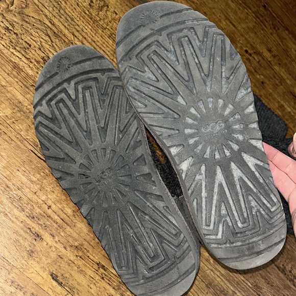 UGG Boots Australia Classic Argyle Knit Shoes Gray - Picture 4 of 5